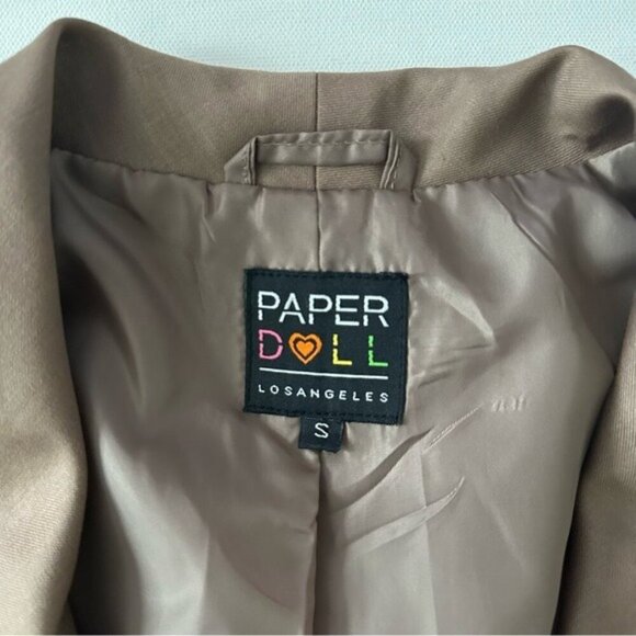 Paper Doll Women’s Draped Front Blazer Size S - Picture 3 of 15